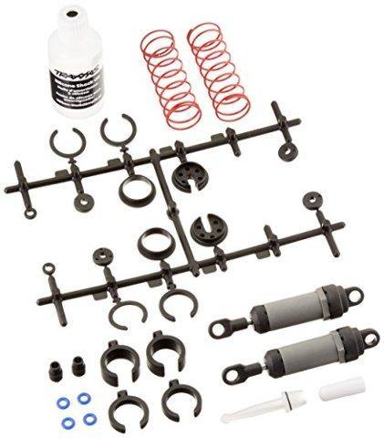 Traxxas 3760A Ultra Shocks (grey) (long) (complete w spring pre-load spacers & springs) (2) - Excel RC