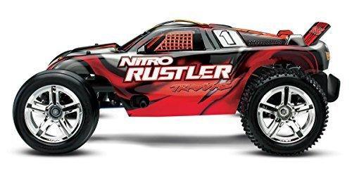 Traxxas 44096-3-RED Nitro Rustler 1/10-Scale Nitro-Powered 2WD Stadium Truck Red - Excel RC