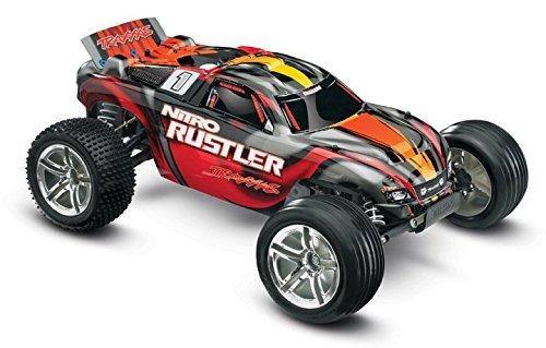 Traxxas 44096-3-RED Nitro Rustler 1/10-Scale Nitro-Powered 2WD Stadium Truck Red - Excel RC
