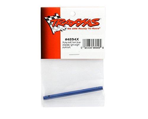 Traxxas 4894X Pulley shaft front (blue-anodized light-weight aluminum) -Discontinued - Excel RC