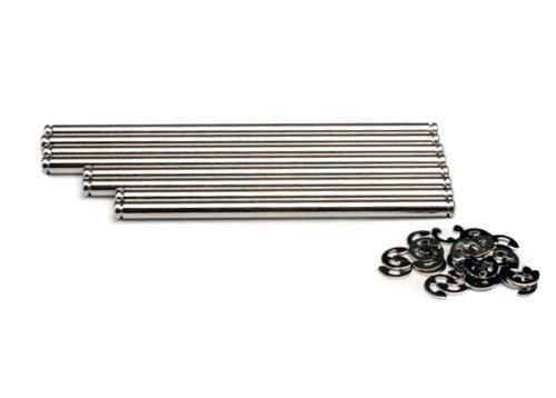 Traxxas 4939X Suspension pin set stainless steel (w E-clips) - Excel RC