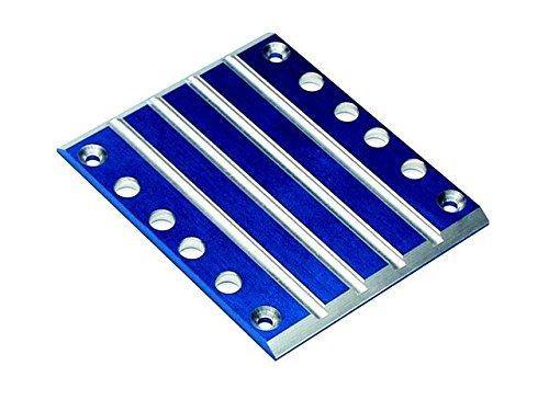 Traxxas 4947X Skid plate transmission T6 aluminum (blue) - Excel RC