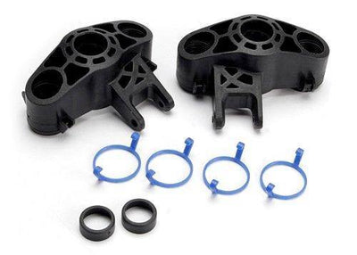 Traxxas 5334R Axle carriers left & right (1 each) (use with larger 6x13mm ball bearings) bearing adapters (for 6x12mm ball bearings) (2) dust boot retainers (4) - Excel RC