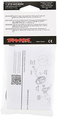 Traxxas 5352X Rebuild kit slipper clutch (steel disc friction pads (3) spring (2) 2x9.8mm pin 5x8mm MW 5.0mm NL (1) 4.0mm NL (1)) - Excel RC