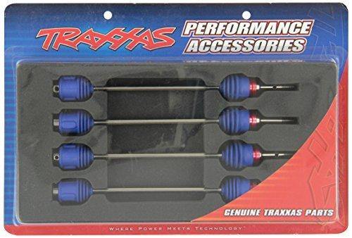 Traxxas 5451R Driveshafts Revo® E-Revo® (first generation) T-Maxx® E-Maxx (steel constant-velocity) (assembled winner & outer dust boots) (for models w 6mm axles) (4) - Excel RC