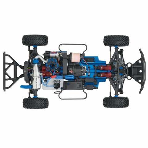 Traxxas 59076-3-BLUE Slayer Pro 4X4 110-Scale Nitro-Powered 4WD Short Course Racing Truck with TQi Traxxas Link Ebled 2.4GHz Radio System & Traxxas Stability Magement (TSM) - Excel RC