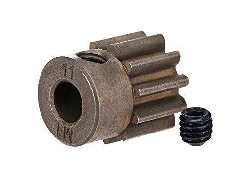 Traxxas 6484X Gear 11-T pinion (1.0 metric pitch) (fits 5mm shaft) set screw (for use only with steel spur gears) - Excel RC