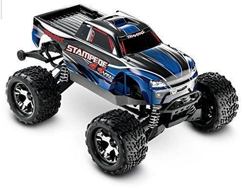 Traxxas 67086-4-BLUE Stampede 4X4 VXL 110 Scale Monster Truck with TQi Traxxas Link Ebled 2.4GHz Radio System & Traxxas Stability Magement (TSM) - Excel RC