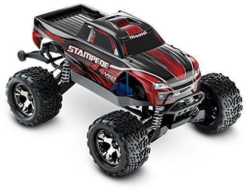 Traxxas 67086-4-RED Stampede 4X4 VXL 110 Scale Monster Truck with TQi Traxxas Link Ebled 2.4GHz Radio System & Traxxas Stability Magement (TSM) - Excel RC