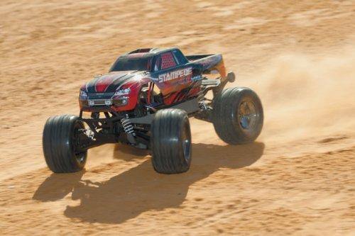 Traxxas 67086-4-RED Stampede 4X4 VXL 110 Scale Monster Truck with TQi Traxxas Link Ebled 2.4GHz Radio System & Traxxas Stability Magement (TSM) - Excel RC