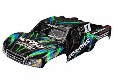 Traxxas 6816G Body Slash 4X4 green (painted decals applied) - Excel RC