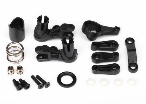 Traxxas 6845X Steering bellcranks servo saver servo saver spring servo spring retainerservo horn steering - Excel RC