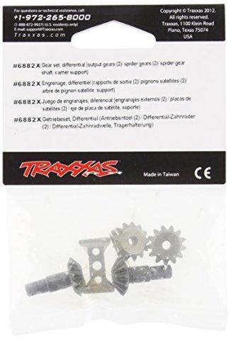 Traxxas 6882X Gear set differential (output gears (2) spider gears (2) spider gear shaft carrier support) - Excel RC