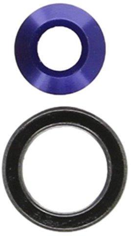 Traxxas 6893X Bearing adapter 6160-T6 aluminum (blue-anodized) (1)10x15x4mm ball bearing (blue rubber sealed) (1) (for slipper shaft) - Excel RC