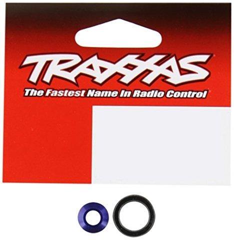 Traxxas 6893X Bearing adapter 6160-T6 aluminum (blue-anodized) (1)10x15x4mm ball bearing (blue rubber sealed) (1) (for slipper shaft) - Excel RC