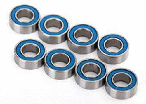 Traxxas 7019R Ball bearings blue rubber sealed (4x8x3mm) (8) - Excel RC