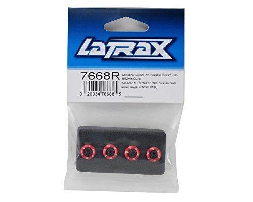 Traxxas 7668R Wheel nut washer machined aluminum red  3x12mm CS (4) - Excel RC