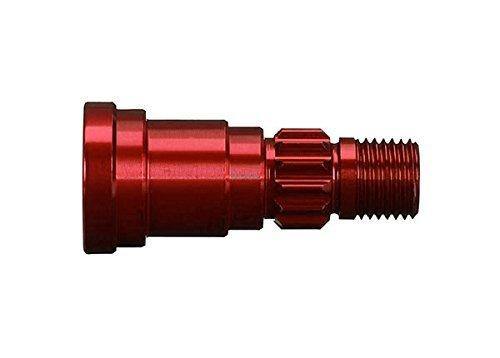 Traxxas 7753R Stub axle aluminum (red-anodized) (1) (for use only with 