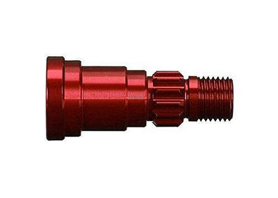 Traxxas 7753R Stub axle aluminum (red-anodized) (1) (for use only with #7750 driveshaft) - Excel RC