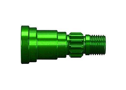 Traxxas 7768G Stub axle aluminum (green-anodized) (1) (for use only with #7750X driveshaft) - Excel RC