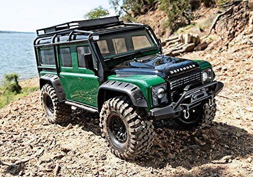 Traxxas 8011G Body Land Rover® Defender® green (complete with ExoCage inner fenders fuel canisters and jack) -Discontinued - Excel RC