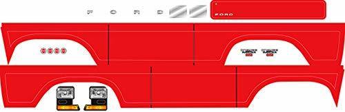 Traxxas 8078R Decal sheet Bronco red (fits #8010 body) - Excel RC