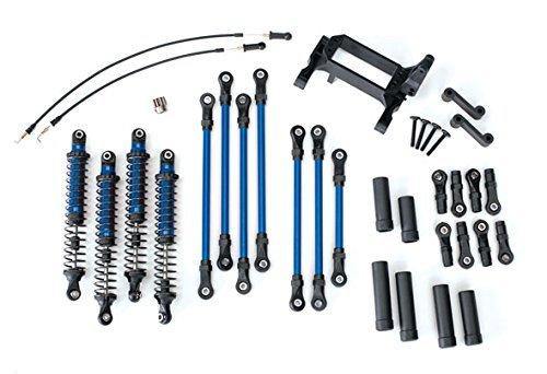 Traxxas 8140X Long Arm Lift Kit TRX-4® complete (includes blue powder coated links blue-anodized shocks) - Excel RC