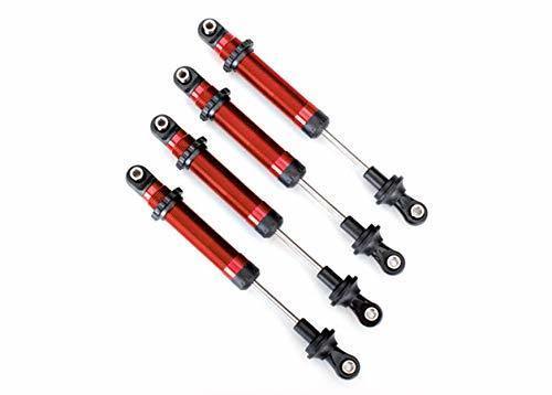 Traxxas 8160R Shocks GTS aluminum (red-anodized) (assembled without springs) (4) (for use with 