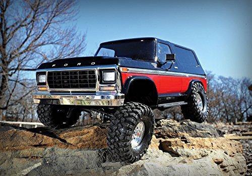Traxxas 82046-4-RED TRX-4 Scale and Trail Crawler with Ford Bronco Body  4WD Electric Truck with TQi Traxxas Link Ebled 2.4GHz Radio System - Excel RC