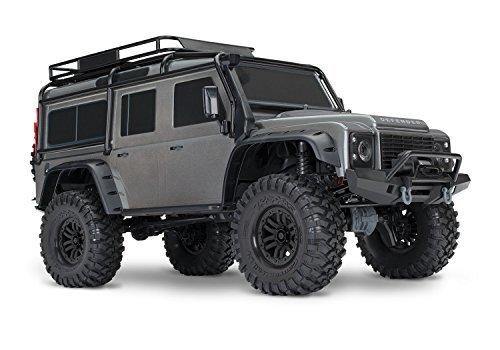 Traxxas 82056-4-SLVR TRX-4 Scale and Trail Crawler with Land Rover Defender Body  4WD Electric Trail Truck with TQi Traxxas Link Ebled 2.4GHz Radio System - Excel RC