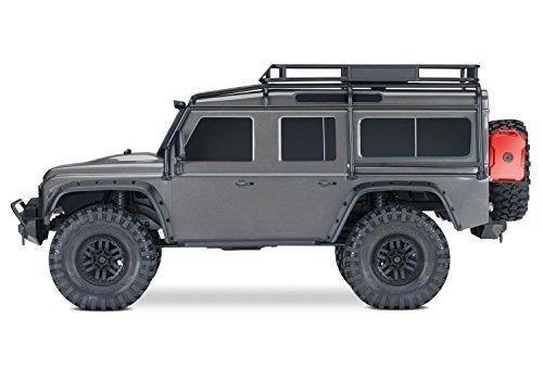 Traxxas 82056-4-SLVR TRX-4 Scale and Trail Crawler with Land Rover Defender Body  4WD Electric Trail Truck with TQi Traxxas Link Ebled 2.4GHz Radio System - Excel RC