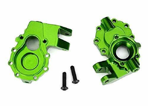 Traxxas 8252G Portal housings inner (front) 6061-T6 aluminum (green-anodized) (2) 3x12 BCS (2) - Excel RC