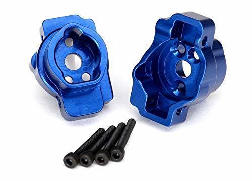 Traxxas 8256X Portal drive axle mount rear 6061-T6 aluminum (blue-anodized) (left and right) 2.5x16 CS (4) - Excel RC