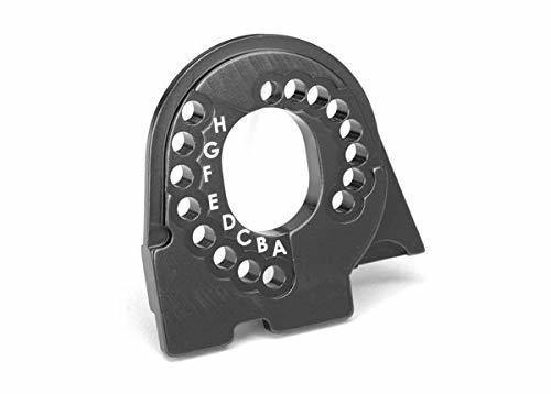 Traxxas 8290A Motor mount plate 6061-T6 aluminum (charcoal gray-anodized) - Excel RC