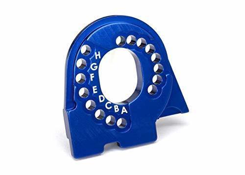 Traxxas 8290X Motor mount plate 6061-T6 aluminum (blue-anodized) - Excel RC