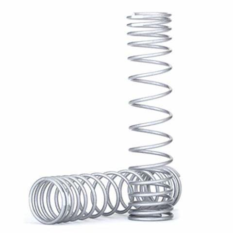 Traxxas 8444X Spring shock front (silver) (GTR) (progressive 0.833 rate white stripe) (2) - Excel RC