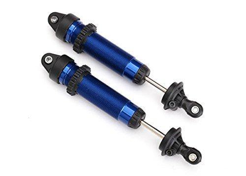 Traxxas 8450X Shocks GTR 134mm aluminum (blue-anodized) (fully assembled wo springs) (front threaded) (2) - Excel RC