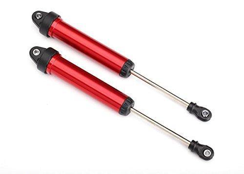 Traxxas 8461R Shocks GTR 160mm aluminum (red-anodized) (fully assembled wo springs) (rear no threads) (2) - Excel RC