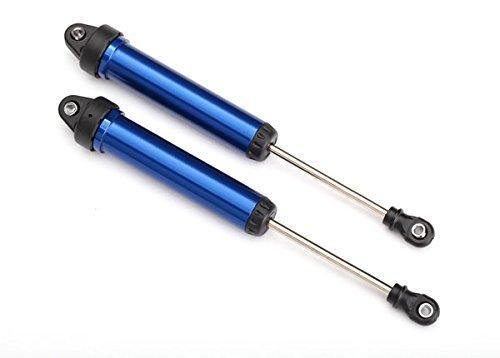 Traxxas 8461X Shocks GTR 160mm aluminum (blue-anodized) (fully assembled wo springs) (rear no threads) (2) - Excel RC