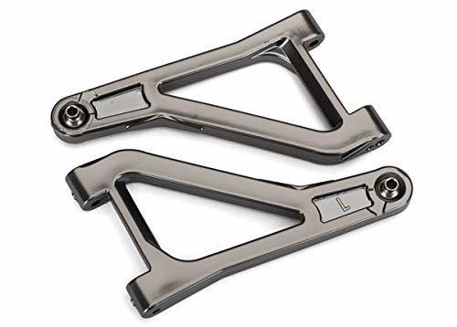 Traxxas 8531X Suspension arms upper (left & right) (satin black chrome-plated) (assembled with hollow balls) - Excel RC