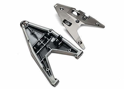 Traxxas 8533X Suspension arm lower left arm insert (satin black chrome-plated) (assembled with hollow ball) - Excel RC