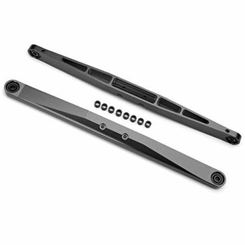 Traxxas 8544A Trailing arm aluminum (dark titanium anodized) (2) (assembled with hollow balls) - Excel RC