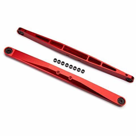 Traxxas 8544R Trailing arm aluminum (red-anodized) (2) (assembled with hollow balls) - Excel RC