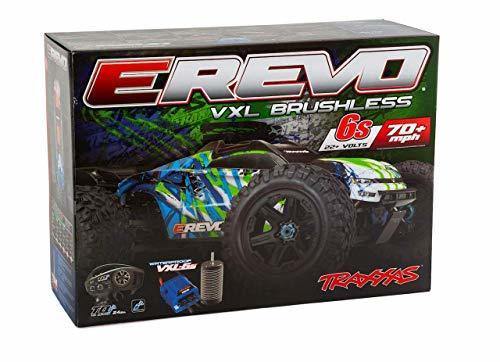 Traxxas 86086-4-BLUE E-Revo VXL Brushless  110 Scale 4WD Brushless Electric Monster Truck with TQi 2.4GHz Traxxas Link Ebled Radio System and Traxxas Stability Magement (TSM) - Excel RC