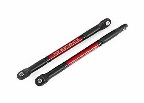 Traxxas 8619R Push rods aluminum (red-anodized) heavy duty (2) (assembled with rod ends and threaded inserts) - Excel RC