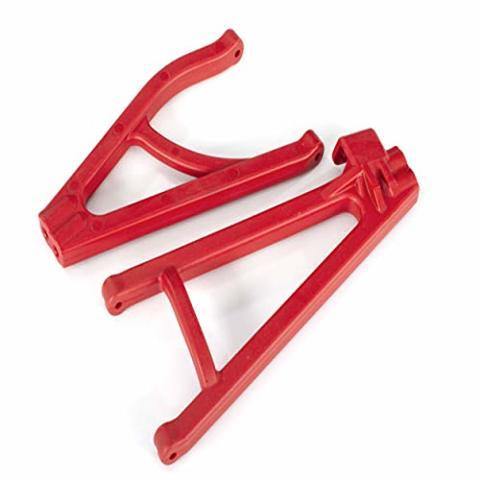 Traxxas 8633R Suspension arms red rear (right) heavy duty adjustable wheelbase (upper (1) lower (1)) - Excel RC