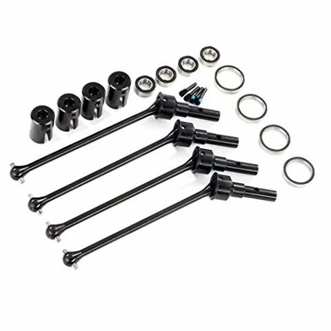 Traxxas 8996X Driveshafts steel constant-velocity (assembled) front or rear (4) (for use with #8995 WideMaxx suspension kit) (requires #8654 series 17mm splined wheel hubs and #7758 series 17mm nuts for a complete set)