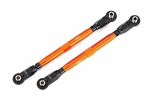Traxxas 8997A Toe links front (TUBES orange-anodized 6061-T6 aluminum) (2) (for use with #8995 WideMaxx suspension kit)
