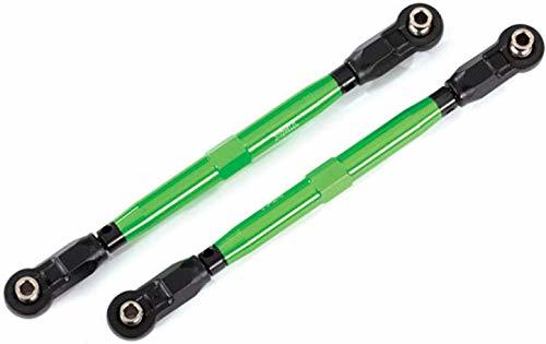 Traxxas 8997G Toe links front (TUBES green-anodized 6061-T6 aluminum) (2) (for use with #8995 WideMaxx suspension kit)