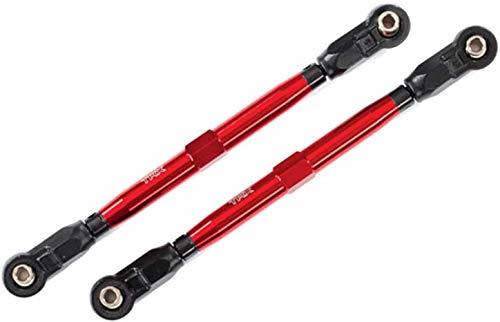 Traxxas 8997R Toe links front (TUBES red-anodized 6061-T6 aluminum) (2) (for use with #8995 WideMaxx suspension kit)